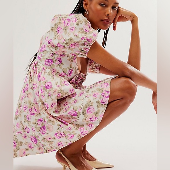 NWT For Love & Lemons Milani Mini Dress. Size Large - Picture 3 of 3